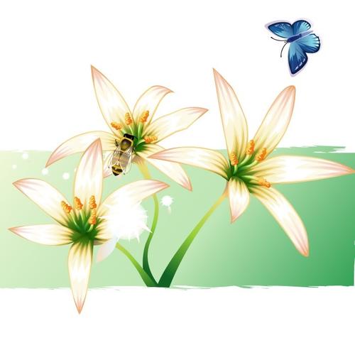 印花矢量图 植物 花卉 优雅植物 色彩 免费素材